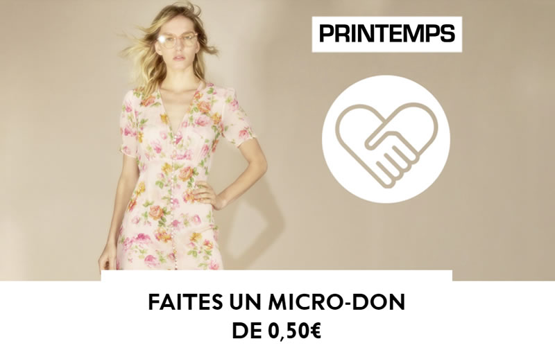 Cliquez ici pour voir l'annonce officielle sur le site du Printemps Vive le Printemps - Faites un micro-don