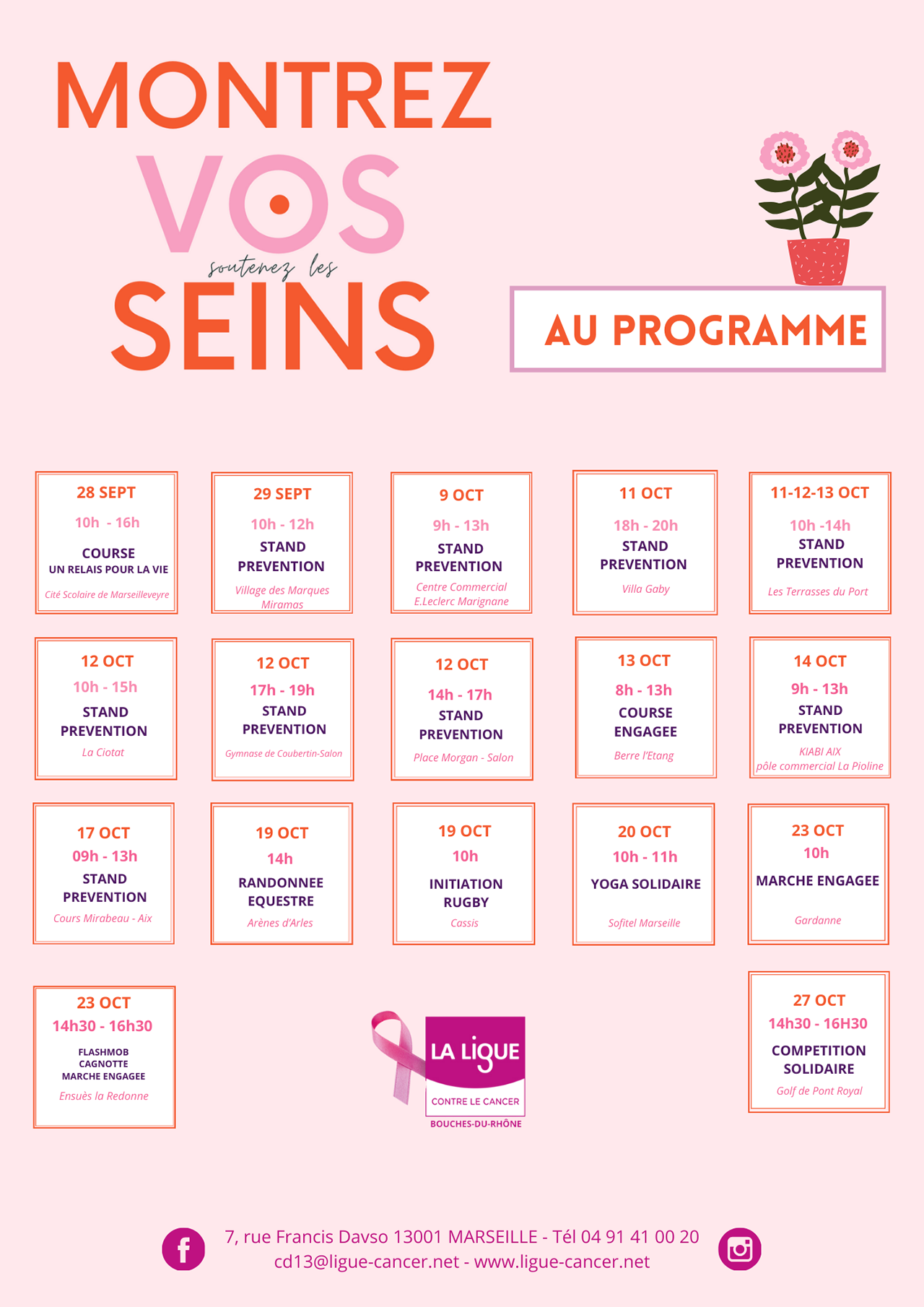 2024 10 01 Programme 2024 Octobre rose ligue cancer