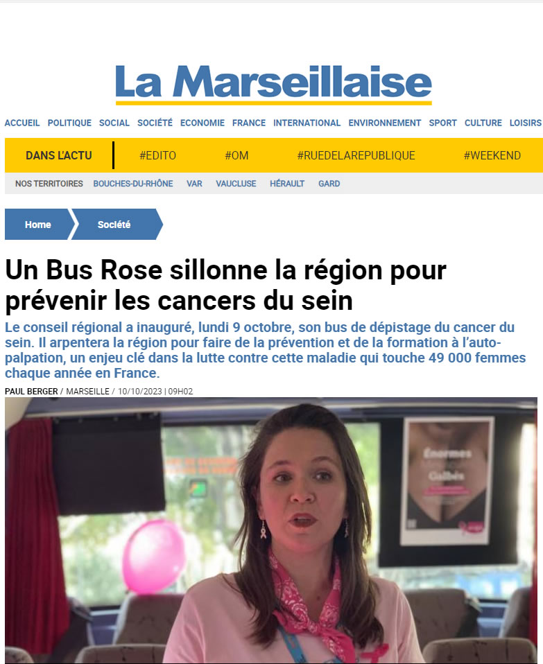 2023 10 Octobre Marseillaise Bus Rose